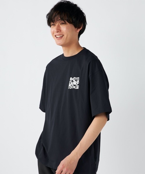 RUSTY(ラスティ)の「【RUSTY/ラスティー】半袖UVTシャツ バックプリント(Tシャツ/カットソー・メンズ・ブラック/ホワイト/ベージュ/カーキ・X-LARGE/LARGE/MEDIUM)」の8枚目の写真