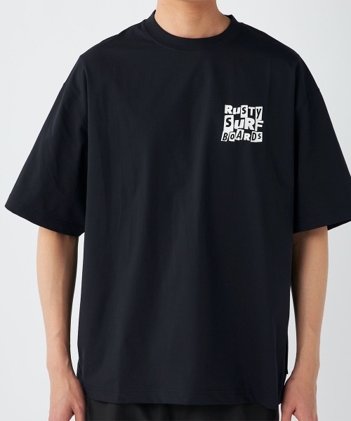 RUSTY(ラスティ)の「【RUSTY/ラスティー】半袖UVTシャツ バックプリント(Tシャツ/カットソー・メンズ・ブラック/ホワイト/ベージュ/カーキ・X-LARGE/LARGE/MEDIUM)」の10枚目の写真