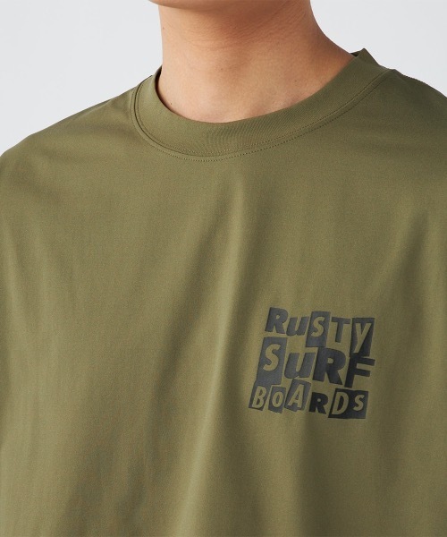 RUSTY(ラスティ)の「【RUSTY/ラスティー】半袖UVTシャツ バックプリント(Tシャツ/カットソー・メンズ・ブラック/ホワイト/ベージュ/カーキ・X-LARGE/LARGE/MEDIUM)」の16枚目の写真