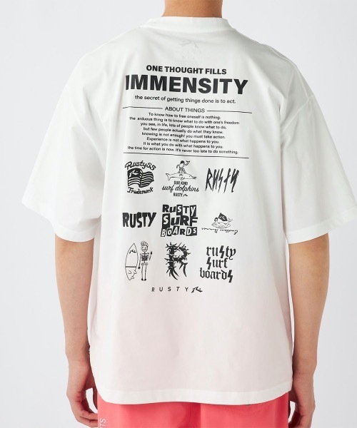 RUSTY(ラスティ)の「【RUSTY/ラスティー】半袖UVTシャツ バックプリント(Tシャツ/カットソー・メンズ・ブラック/ホワイト/ベージュ/カーキ・X-LARGE/LARGE/MEDIUM)」の20枚目の写真