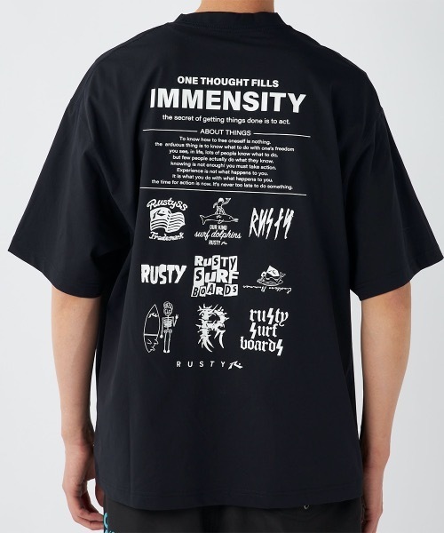 RUSTY(ラスティ)の「【RUSTY/ラスティー】半袖UVTシャツ バックプリント(Tシャツ/カットソー・メンズ・ブラック/ホワイト/ベージュ/カーキ・X-LARGE/LARGE/MEDIUM)」の21枚目の写真