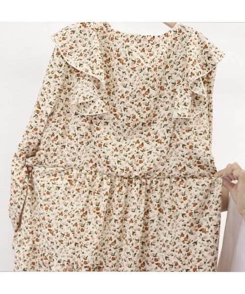 Miniministore(ミニミニストア)の「ティアードワンピース 花柄ワンピース韓国(ワンピース・レディース・ベージュ/ブラック・FREE)」の5枚目の写真