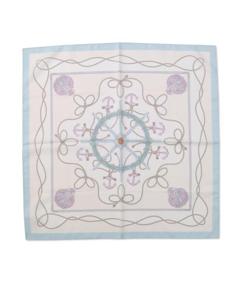 EDIT COLOGNE（エディットコロン）の「マリン柄スカーフ（ストール/ショール・レディース・グレー/ブルー/ネイビー・ﾌﾘ-）」の6枚目の写真