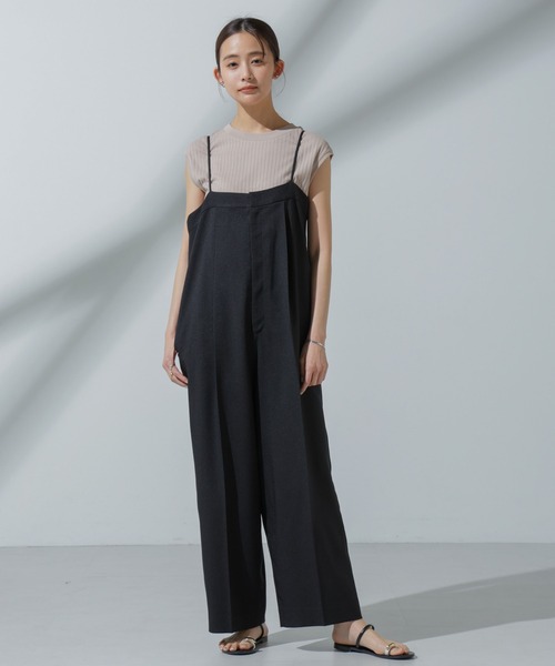 NANO universe(ナノユニバース)の「Anti Soaked(R) 汗染み防止 リブノースリーブTシャツ(Tシャツ/カットソー・レディース・ブラック/グレー系その他4/チャコール/アイボリー・S/M)」の19枚目の写真