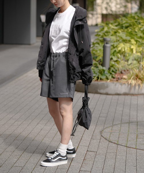 OUTDOOR PRODUCTS Usual Things(アウトドアプロダクツユージュアルシングス)の「ショートパンツ(その他パンツ・レディース・グレー/ネイビー・FREE)」の9枚目の写真