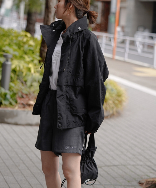 OUTDOOR PRODUCTS Usual Things(アウトドアプロダクツユージュアルシングス)の「ショートパンツ(その他パンツ・レディース・グレー/ネイビー・FREE)」の16枚目の写真