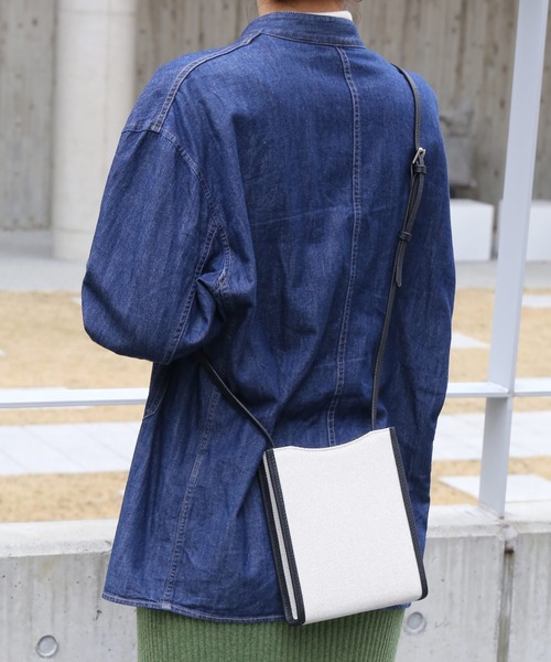 Mia Borsa（ミアボルサ）の「[Mia Borsa] ショルダーバッグ 本革 牛革 斜めがけ（ショルダーバッグ・レディース・キャメル/ブラック・FREE）」の15枚目の写真