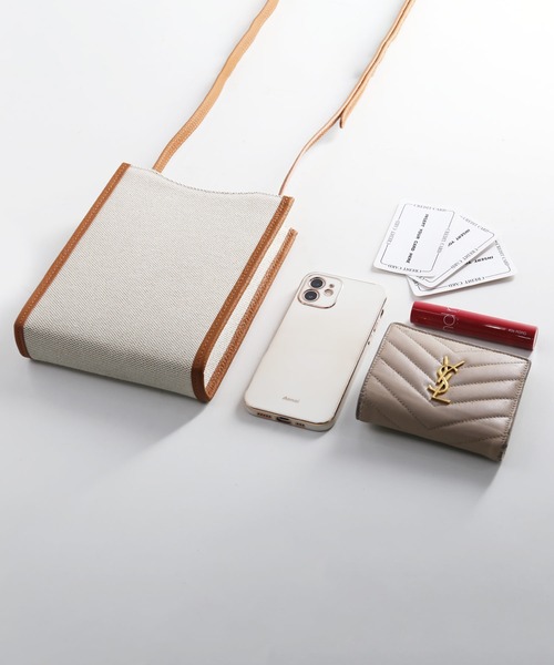 Mia Borsa（ミアボルサ）の「[Mia Borsa] ショルダーバッグ 本革 牛革 斜めがけ（ショルダーバッグ・レディース・キャメル/ブラック・FREE）」の5枚目の写真