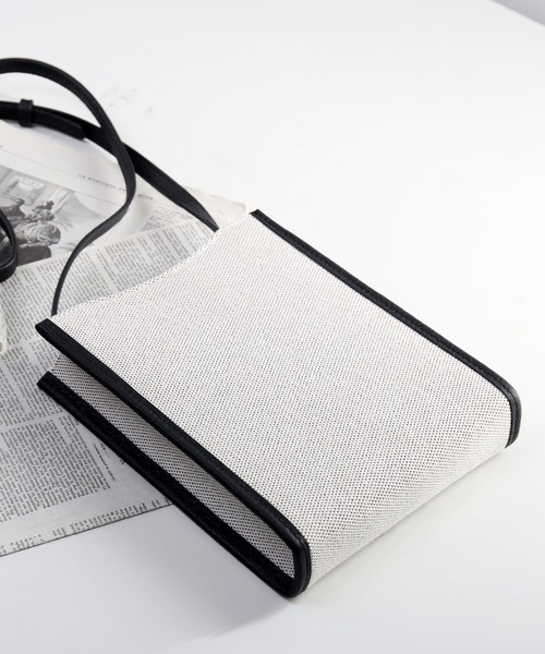 Mia Borsa（ミアボルサ）の「[Mia Borsa] ショルダーバッグ 本革 牛革 斜めがけ（ショルダーバッグ・レディース・キャメル/ブラック・FREE）」の6枚目の写真