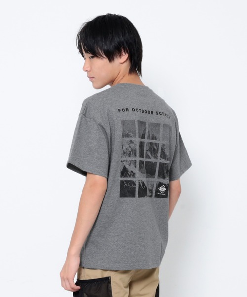 PEN FIELD(ペンフィールド)の「【大人向けサイズあり】【Penfield】USAコットン・バックスクエアフォト半袖Tシャツ(Tシャツ/カットソー・キッズ・イエロー/ブラック/グレー/ブルー・140cm/150cm/160cm/170cm)」の2枚目の写真