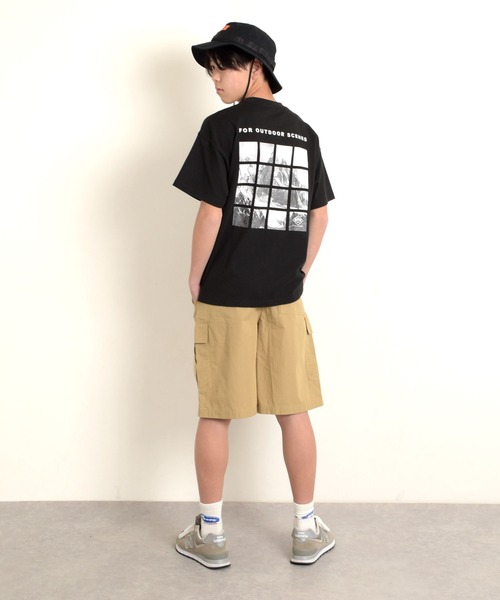 PEN FIELD(ペンフィールド)の「【大人向けサイズあり】【Penfield】USAコットン・バックスクエアフォト半袖Tシャツ(Tシャツ/カットソー・キッズ・イエロー/ブラック/グレー/ブルー・140cm/150cm/160cm/170cm)」の5枚目の写真