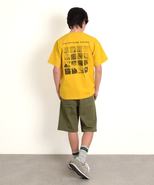 PEN FIELD(ペンフィールド)の「【大人向けサイズあり】【Penfield】USAコットン・バックスクエアフォト半袖Tシャツ(Tシャツ/カットソー・キッズ・イエロー/ブラック/グレー/ブルー・140cm/150cm/160cm/170cm)」の7枚目の写真