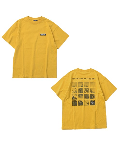 PEN FIELD(ペンフィールド)の「【大人向けサイズあり】【Penfield】USAコットン・バックスクエアフォト半袖Tシャツ(Tシャツ/カットソー・キッズ・イエロー/ブラック/グレー/ブルー・140cm/150cm/160cm/170cm)」の10枚目の写真