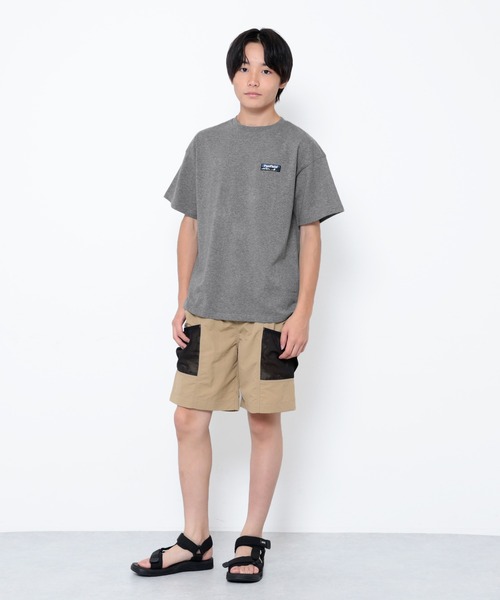PEN FIELD(ペンフィールド)の「【大人向けサイズあり】【Penfield】USAコットン・バックスクエアフォト半袖Tシャツ(Tシャツ/カットソー・キッズ・イエロー/ブラック/グレー/ブルー・140cm/150cm/160cm/170cm)」の12枚目の写真