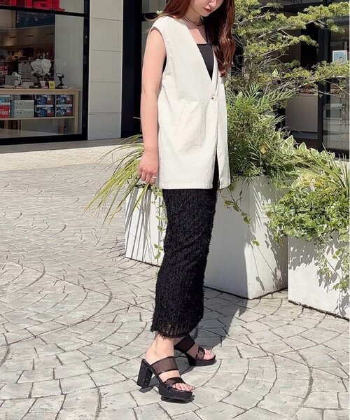 ESPERANZA(エスペランサ)の「ダブルベルトラメ厚底ミュールサンダル 24SS(サンダル・レディース・ホワイト系9/ブラック系8/ベージュ系8・S/M/L/LL)」の22枚目の写真
