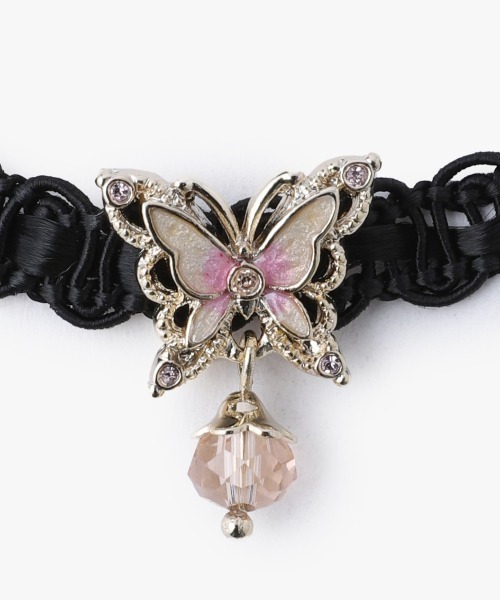 ANNA SUI（アナスイ）の「蝶モチーフ チョーカー（チョーカー・レディース・ベージュ系/パープル・FREE）」の3枚目の写真