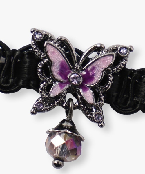 ANNA SUI（アナスイ）の「蝶モチーフ チョーカー（チョーカー・レディース・ベージュ系/パープル・FREE）」の7枚目の写真