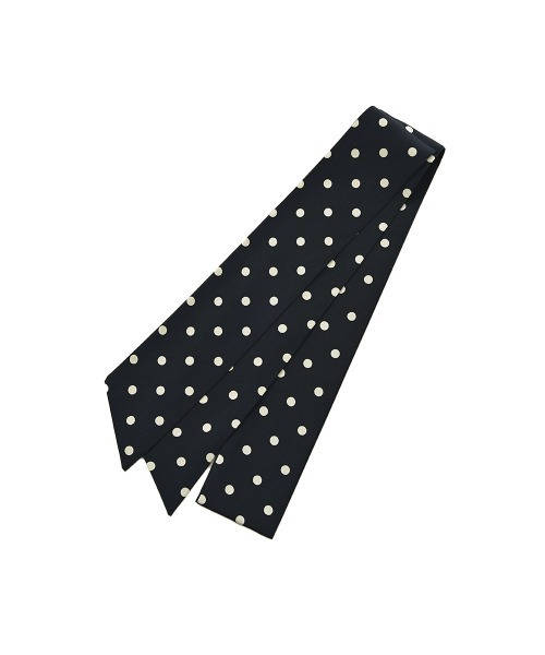 marjour(マージュール)の「DOT TWILLY(バンダナ/スカーフ・レディース・オフホワイト/ネイビー・FREE)」の11枚目の写真