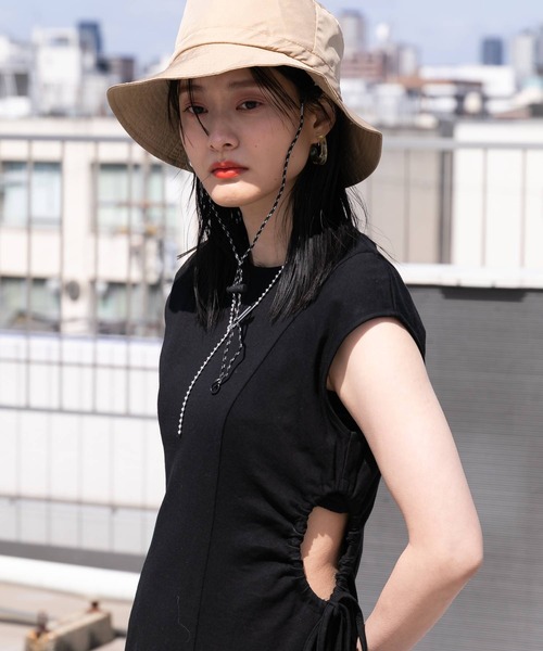 bohmal(ボマール)の「ウエストカットアウトロングワンピース(ワンピース・レディース・ブラック・MEDIUM)」の13枚目の写真