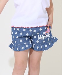 Disney（ディズニー）の「ディズニー 裾フリルデニムショートパンツ 9285K（その他パンツ・キッズ）」