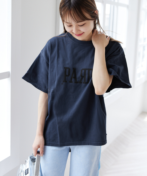 JOINT WORKS（ジョイントワークス）の「《追加》【ALORE/アローレ】ロゴバックタックTシャツ（Tシャツ/カットソー・レディース・ネイビー・FREE）」の3枚目の写真