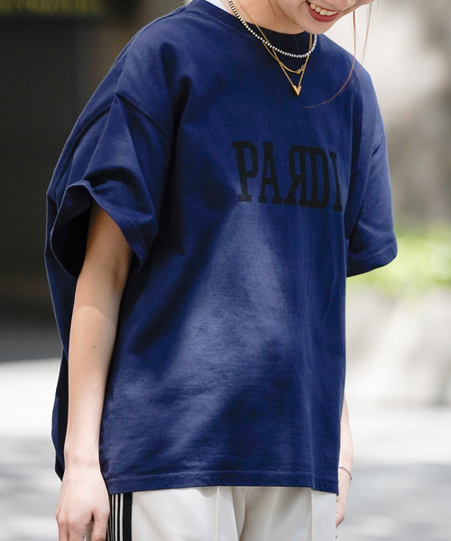 JOINT WORKS（ジョイントワークス）の「《追加》【ALORE/アローレ】ロゴバックタックTシャツ（Tシャツ/カットソー・レディース・ネイビー・FREE）」の6枚目の写真