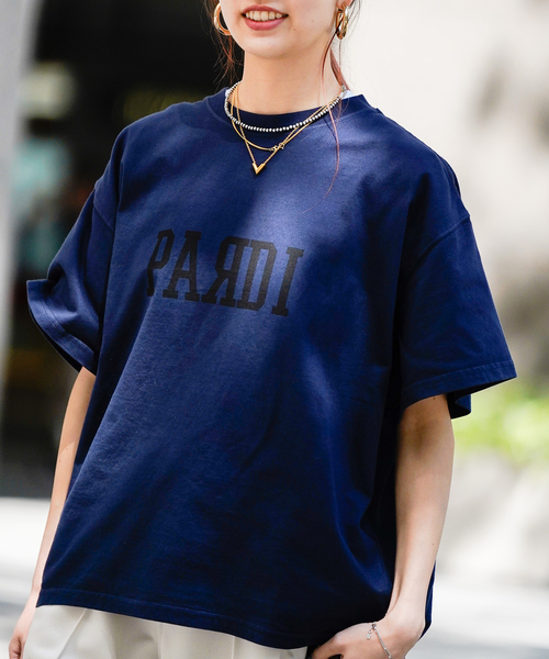 JOINT WORKS（ジョイントワークス）の「《追加》【ALORE/アローレ】ロゴバックタックTシャツ（Tシャツ/カットソー・レディース・ネイビー・FREE）」の7枚目の写真