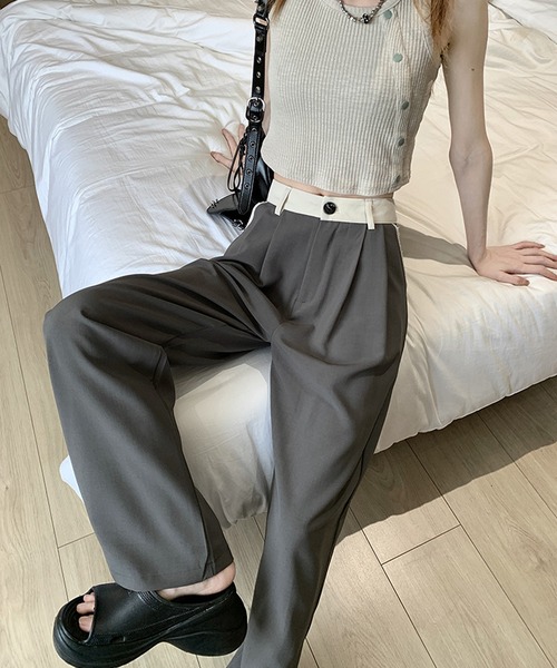 aimoha(アイモハ)の「ゆったりワイドパンツ(その他パンツ・レディース・ダークグレー/ブラック・SMALL/LARGE/MEDIUM)」の18枚目の写真