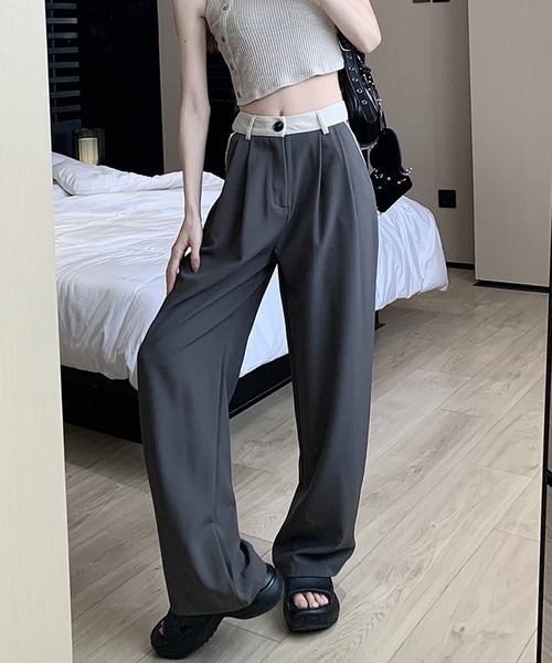 aimoha(アイモハ)の「ゆったりワイドパンツ(その他パンツ・レディース・ダークグレー/ブラック・SMALL/LARGE/MEDIUM)」の19枚目の写真