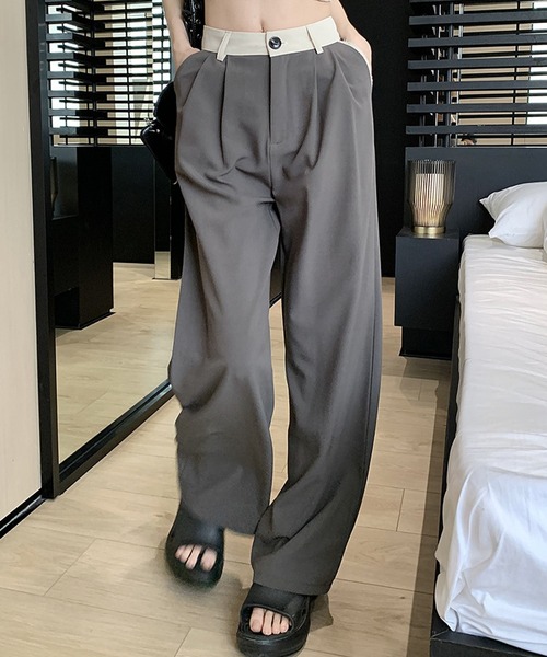 aimoha(アイモハ)の「ゆったりワイドパンツ(その他パンツ・レディース・ダークグレー/ブラック・SMALL/LARGE/MEDIUM)」の22枚目の写真