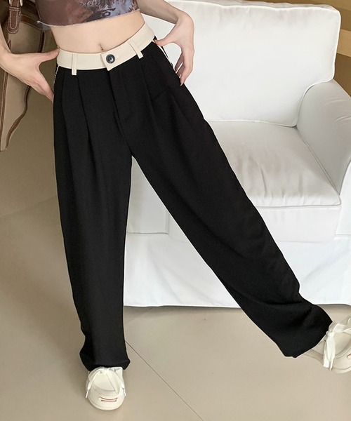aimoha(アイモハ)の「ゆったりワイドパンツ(その他パンツ・レディース・ダークグレー/ブラック・SMALL/LARGE/MEDIUM)」の15枚目の写真