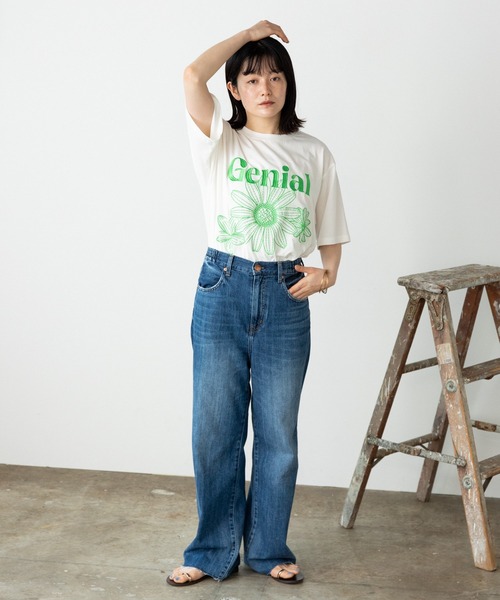 SUGGESTION(サジェッション)の「SUGGESTION/サジェッション フラワー刺繍Tシャツ(Tシャツ/カットソー・メンズ・ホワイト系2/ホワイト系1/ブラック系1・L/M)」の12枚目の写真