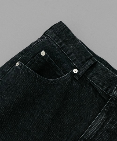 PUBLIC TOKYO（パブリックトウキョウ）の「〈セットアップ対応〉PUBLIC DENIM リラックスワイド（デニムパンツ・メンズ・ブラック/ブラウン/インディゴブルー/ダークブラウン/ブルー系その他・1/2/3）」の9枚目の写真