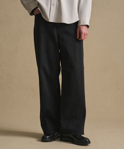 PUBLIC TOKYO（パブリックトウキョウ）の「〈セットアップ対応〉PUBLIC DENIM リラックスワイド（デニムパンツ・メンズ・ブラック/ブラウン/インディゴブルー/ダークブラウン/ブルー系その他・1/2/3）」の19枚目の写真