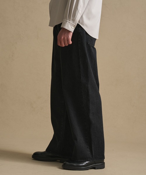 PUBLIC TOKYO（パブリックトウキョウ）の「〈セットアップ対応〉PUBLIC DENIM リラックスワイド（デニムパンツ・メンズ・ブラック/ブラウン/インディゴブルー/ダークブラウン/ブルー系その他・1/2/3）」の20枚目の写真