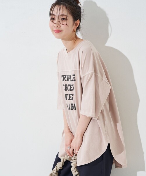 セール】限定展開 ピグメント フットボール ロゴ 半袖 Tシャツ