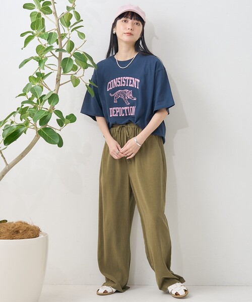 「FREAK'S STORE」 「AMERICANA」長袖カットソー フリ- グレー レディース FREAK'S STORE 「FREAK'S STORE」 「AMERICANA」長袖カットソー