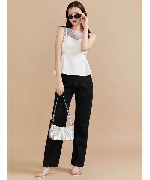 RESEXXY（リゼクシー）の「シアーコンビキャミソール（キャミソール・レディース・ホワイト/オレンジ/ブラック・FREE）」の16枚目の写真