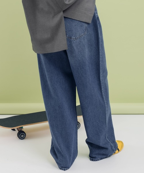 MUHET(ミュエータ)の「センターシームデニムパンツ(デニムパンツ・メンズ・オフホワイト/ブラウン/インディゴブルー・MEDIUM/LARGE/SMALL)」の13枚目の写真