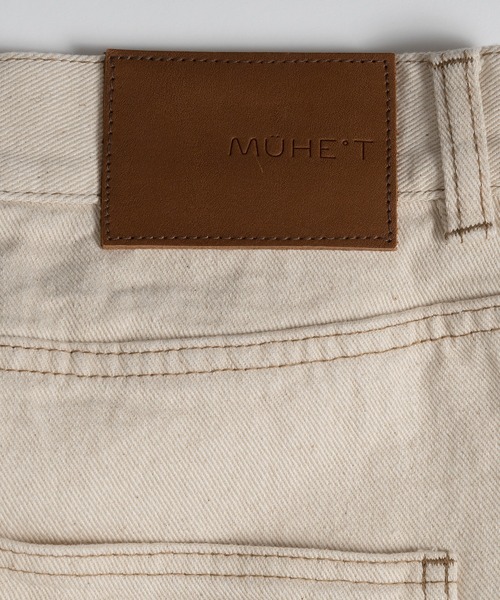 MUHET(ミュエータ)の「センターシームデニムパンツ(デニムパンツ・メンズ・オフホワイト/ブラウン/インディゴブルー・MEDIUM/LARGE/SMALL)」の6枚目の写真