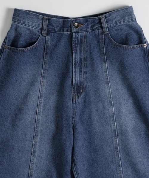 MUHET(ミュエータ)の「センターシームデニムパンツ(デニムパンツ・メンズ・オフホワイト/ブラウン/インディゴブルー・MEDIUM/LARGE/SMALL)」の10枚目の写真