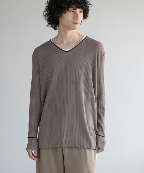 aimoha（アイモハ）の「aimoha men ELEGANT ESSENTIAL KNITWEAR（ニット/セーター・メンズ・ブラック/チョコ/ホワイト・FREE）」の3枚目の写真