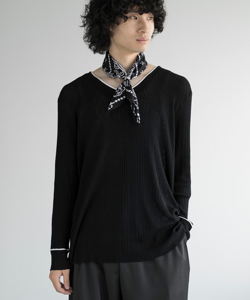 aimoha（アイモハ）の「aimoha men ELEGANT ESSENTIAL KNITWEAR（ニット/セーター・メンズ・ブラック/チョコ/ホワイト・FREE）」の2枚目の写真