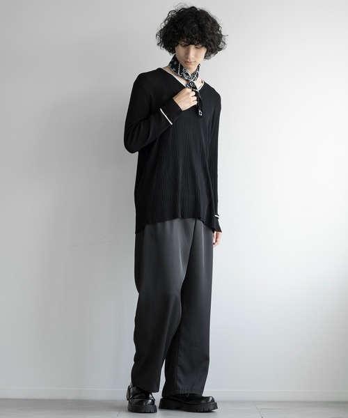 aimoha（アイモハ）の「aimoha men ELEGANT ESSENTIAL KNITWEAR（ニット/セーター・メンズ・ブラック/チョコ/ホワイト・FREE）」の6枚目の写真