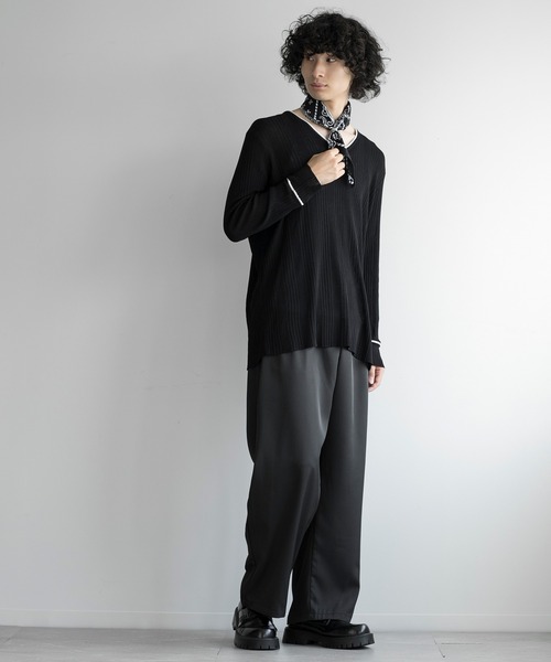 aimoha（アイモハ）の「aimoha men ELEGANT ESSENTIAL KNITWEAR（ニット/セーター・メンズ・ブラック/チョコ/ホワイト・FREE）」の7枚目の写真