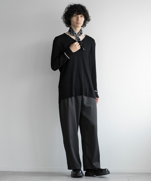 aimoha（アイモハ）の「aimoha men ELEGANT ESSENTIAL KNITWEAR（ニット/セーター・メンズ・ブラック/チョコ/ホワイト・FREE）」の9枚目の写真