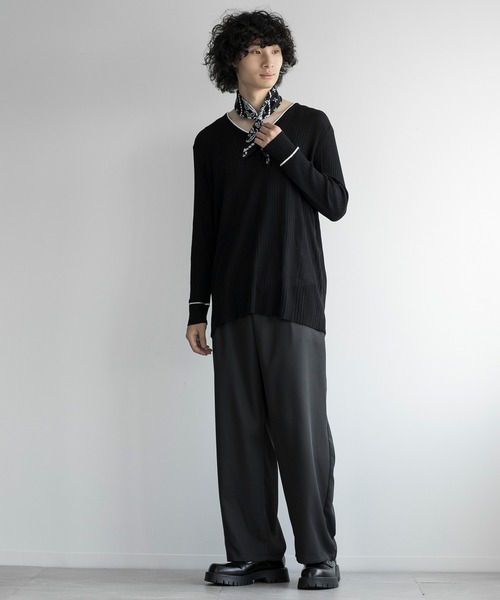 aimoha（アイモハ）の「aimoha men ELEGANT ESSENTIAL KNITWEAR（ニット/セーター・メンズ・ブラック/チョコ/ホワイト・FREE）」の11枚目の写真