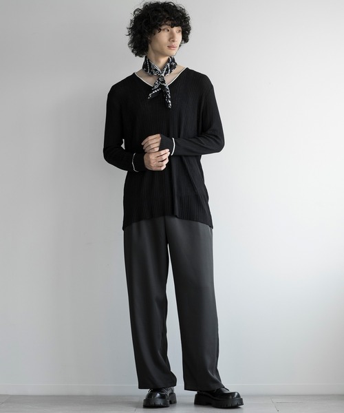 aimoha（アイモハ）の「aimoha men ELEGANT ESSENTIAL KNITWEAR（ニット/セーター・メンズ・ブラック/チョコ/ホワイト・FREE）」の16枚目の写真