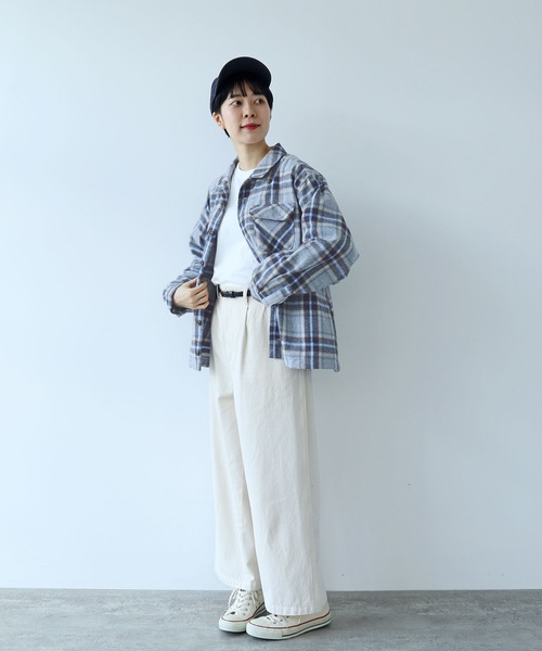 PAR ICI（パーリッシィ）の「ジャズネップ オーバーシャツブルゾン（ブルゾン・レディース・ネイビー/ブルー/グレー・FREE）」の18枚目の写真