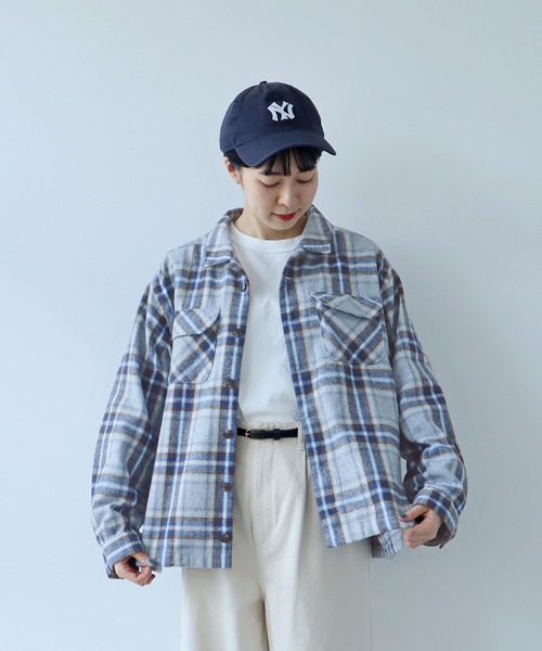 PAR ICI（パーリッシィ）の「ジャズネップ オーバーシャツブルゾン（ブルゾン・レディース・ネイビー/ブルー/グレー・FREE）」の12枚目の写真